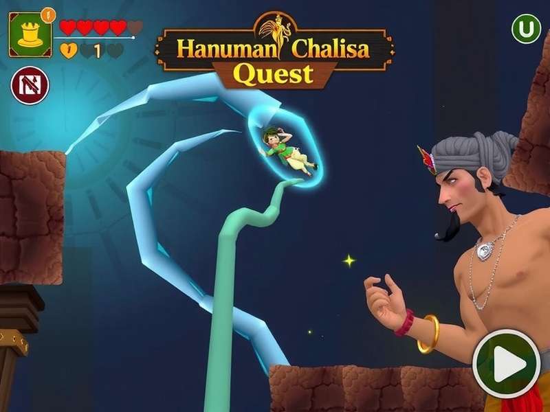 Experience the thrilling gameplay of Hanuman Chalisa Quest Hanuman Chalisa Quest Gameplay